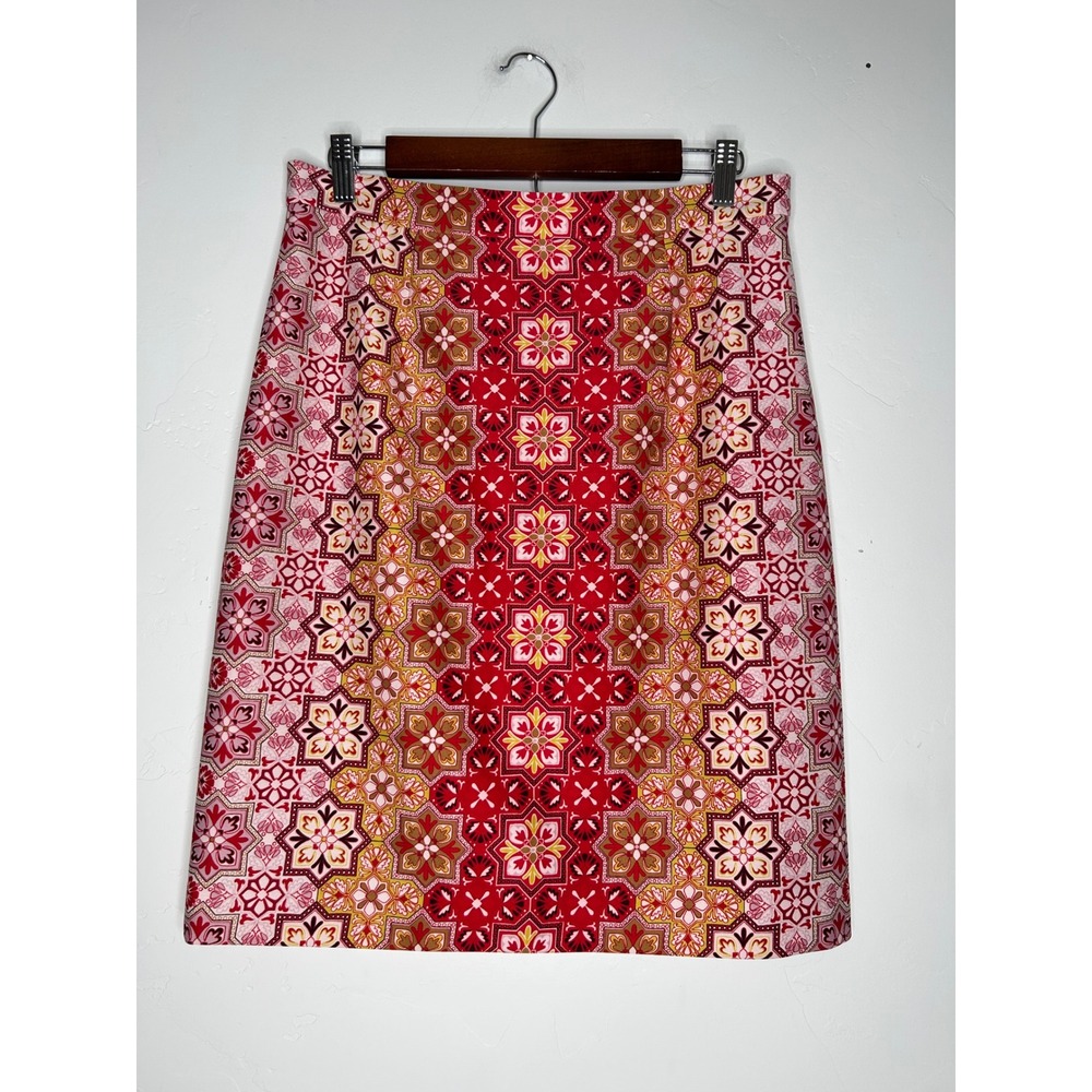 Antonio Melani‎ Floral Kaleidoscope Pencil Skirt Size 10 Summer Office Business
